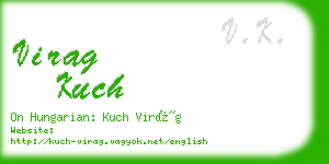 virag kuch business card